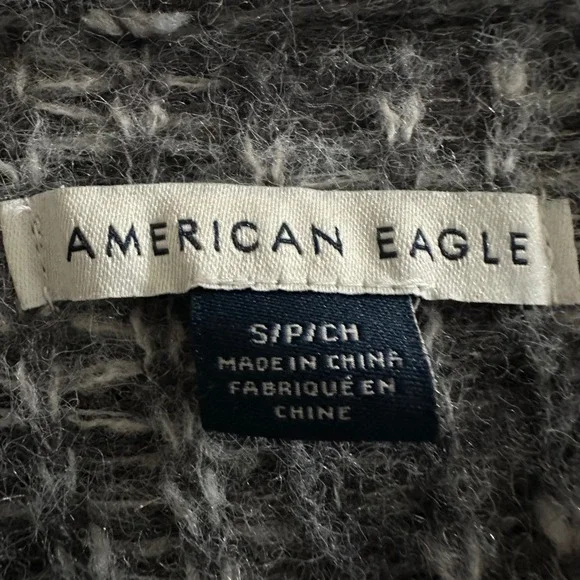 American Eagle Outfitters Plaid Open Front Cardigan Sweater Oversized Grandpa - Picture 3 of 7